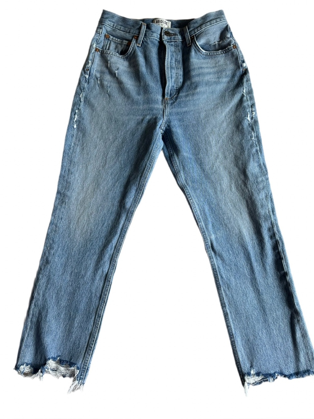 AGOLDE Riley High Rise Straight Crop Jeans Women’s Size 27